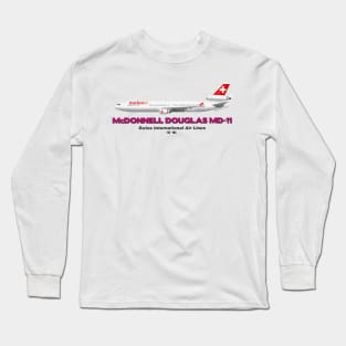 McDonnell Douglas MD-11 - Swiss International Air Lines Long Sleeve T-Shirt